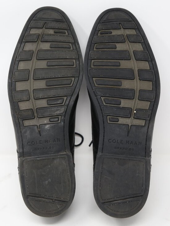 Cole Haan Mens Shoes Size 9.5 W Grand OS Black Leather C23789 Classic Oxford